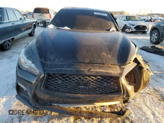 2020 Infiniti Q50 Red Sport 400 with VIN JN1FV7AR3LM660387, listed as a Copart auction lot 87592075 with 34,278 mi miles and Salvage Title. Bid and sale history available at carsss.com. Image 5.