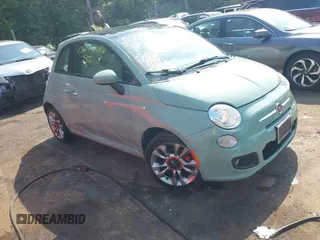 2015 FIAT 500 Sport with VIN 3C3CFFBR7FT560611, listed as a IAAI auction lot 42471214 with 80,625 mi miles and . Bid and sale history available at DreamBid. Image 1.