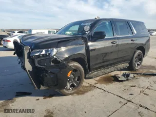 2022 Chevrolet Tahoe Commercial with VIN 1GNSCLED0NR143392, listed as a Copart auction lot 88697155 with 23,058 mi miles and Salvage Title. Bid and sale history available at carsss.com. Image 1.