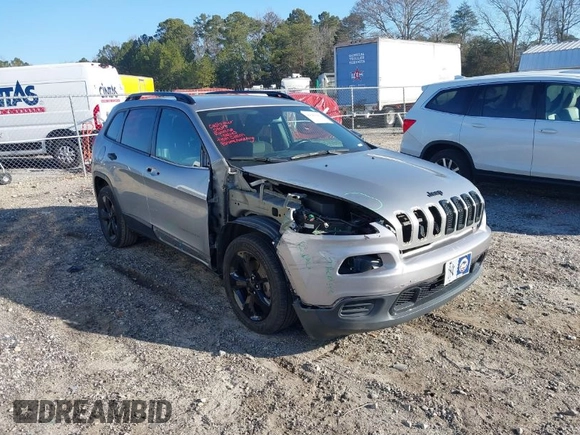 2017 Jeep Cherokee Sport with VIN 1C4PJLAB4HW603099, listed as a IAAI auction lot 41663602 with 150,662 mi miles. Bid and sale history available at carsss.com. Image 1.