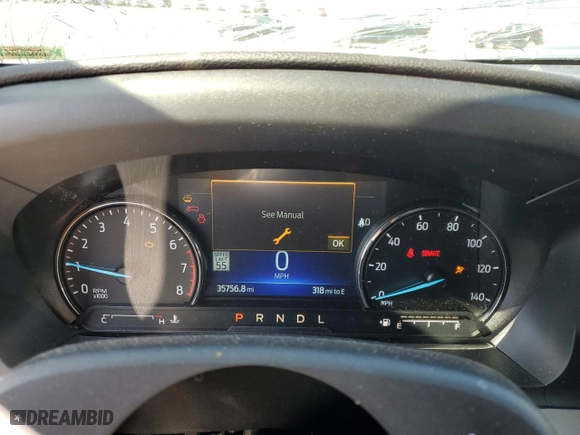 2023 Ford Explorer XLT with VIN 1FMSK8DH2PGA27683, listed as a Copart auction lot 48421875 with 35,756 mi miles and Salvage Title. Bid and sale history available at carsss.com. Image 9.