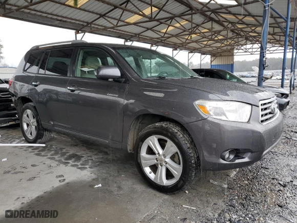 2009 Toyota Highlander Limited with VIN JTEDS42A092069115, listed as a Copart auction lot 47738135 with 206,580 mi miles and Salvage Title. Bid and sale history available at carsss.com. Image 4.