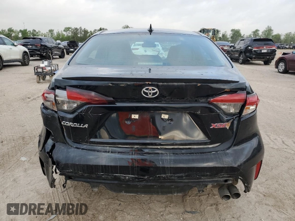 2024 Toyota Corolla XSE with VIN 5YFT4MCEXRP187024, listed as a Copart auction lot 51698325 with 57,561 mi miles and Salvage Title. Bid and sale history available at carsss.com. Image 6.