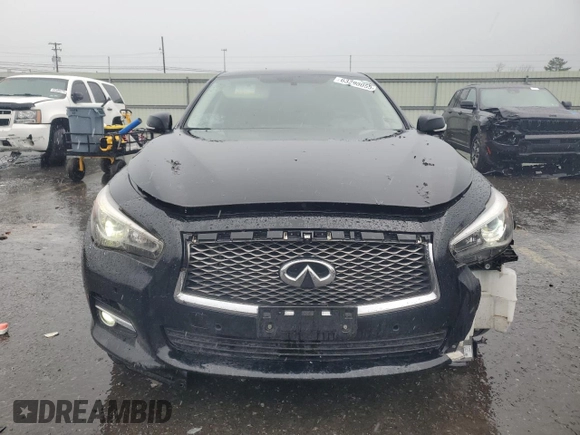 2014 Infiniti Q50 Premium with VIN JN1BV7AR9EM707892, listed as a Copart auction lot 63298055 with 144,391 mi miles and Salvage title. Bid and sale history available at DreamBid. Image 5.