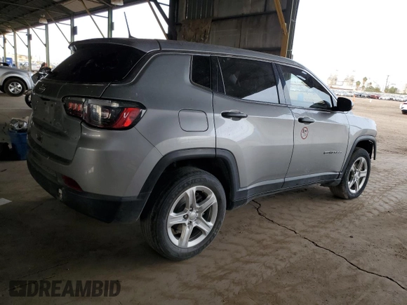 2023 Jeep Compass Sport с VIN 3C4NJDANXPT557094, выставлен на аукционе Copart как лот 84733764 с пробегом Не указан миль и Списание • Salvage title. История ставок и продаж доступна на DreamBid. Изображение 3.