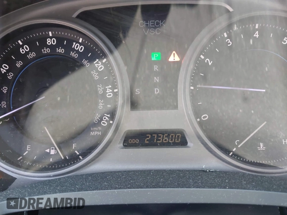 2008 Lexus IS 250 with VIN JTHBK262682066851, listed as a IAAI auction lot 42683470 with 273,600 mi miles and . Bid and sale history available at DreamBid. Image 7.