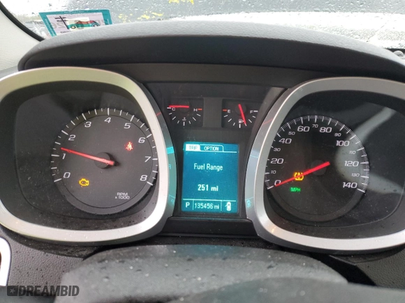 2015 Chevrolet Equinox LT with VIN 2GNALBEK2F6307503, listed as a Copart auction lot 50311285 with 135,456 mi miles and Clean Title. Bid and sale history available at carsss.com. Image 9.