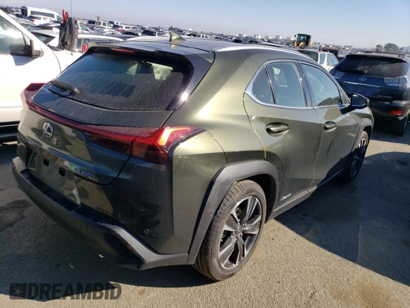 2020 Lexus UX with VIN JTHP9JBH5L2028560, listed as a Copart auction lot 39672193 with 20,925 mi miles. Bid and sale history available at carsss.com. Image 3.