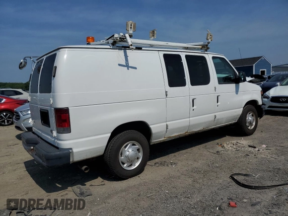 2011 Ford Econoline Cargo Commercial with VIN 1FTNE2EL0BDB35092, listed as a Copart auction lot 60237545 with 124,860 mi miles and Clean title. Bid and sale history available at DreamBid. Image 3.