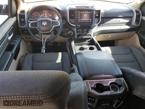 2019 Ram 1500 Big Horn/Lone Star with VIN 1C6SRFFT5KN668991, listed as a Copart auction lot 82051224 with 95,336 mi miles and Salvage Title. Bid and sale history available at carsss.com. Image 8.