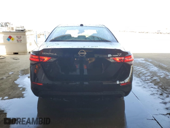 2024 Nissan Sentra SV with VIN 3N1AB8CVXRY283744, listed as a Copart auction lot 58761425 with 22,055 mi miles and Salvage title. Bid and sale history available at DreamBid. Image 6.