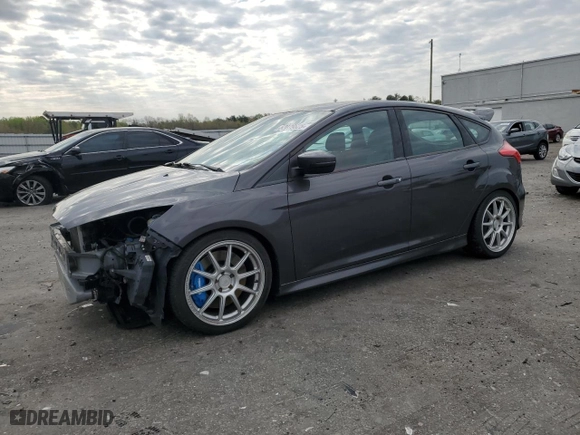 2017 Ford Focus ST with VIN 1FADP3L93HL309681, listed as a Copart auction lot 52079625 with 104,851 mi miles and Salvage Title. Bid and sale history available at carsss.com. Image 1.