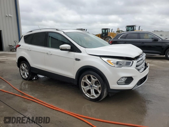 2019 Ford Escape Titanium with VIN 1FMCU0J92KUA90385, listed as a Copart auction lot 44818635 with 54,171 mi miles and Non repairable. Bid and sale history available at DreamBid. Image 4.