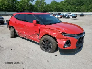2020 Chevrolet Blazer RS with VIN 3GNKBKRS2LS721055, listed as a Copart auction lot 60691285 with 93,452 mi miles and Salvage title. Bid and sale history available at DreamBid. Image 4.