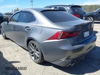 2014 Lexus IS 350 with VIN JTHCE1D25E5002108, listed as a IAAI auction lot 41835021 with 159,621 mi miles. Bid and sale history available at carsss.com. Image 3.