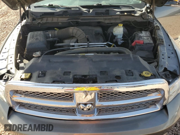 2012 Ram 1500 Laramie Longhorn with VIN 1C6RD7PT1CS329388, listed as a Copart auction lot 46707665 with 121,874 mi miles and Salvage title. Bid and sale history available at DreamBid. Image 11.