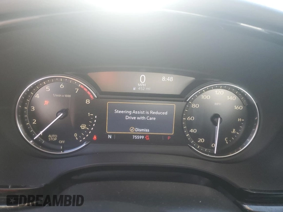 2020 Cadillac XT6 FWD Premium Luxury with VIN 1GYKPCRS5LZ184078, listed as a Copart auction lot 46752465 with 75,599 mi miles and Salvage title. Bid and sale history available at DreamBid. Image 9.