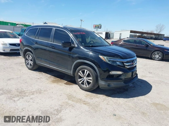 2016 Honda Pilot EX-L with VIN 5FNYF6H58GB018830, listed as a IAAI auction lot 41814636 with 147,242 mi miles. Bid and sale history available at carsss.com. Image 1.