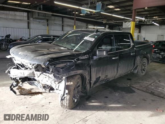 2019 Chevrolet Silverado 1500 High Country with VIN 1GCUYHED8KZ140297, listed as a Copart auction lot 42610235 with 63,503 mi miles and Salvage Title. Bid and sale history available at carsss.com. Image 1.