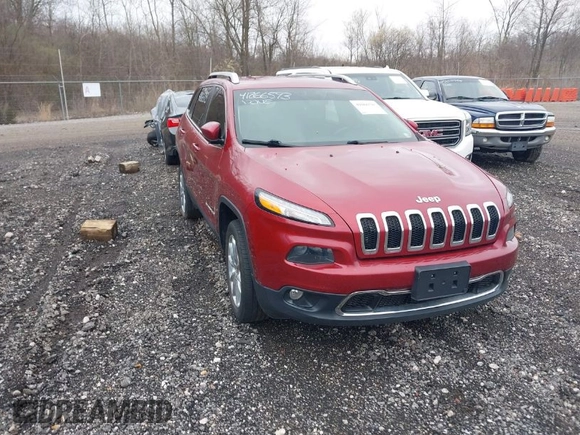 2015 Jeep Cherokee Limited with VIN 1C4PJLDB8FW732892, listed as a IAAI auction lot 41866593 with 153,477 mi miles and . Bid and sale history available at DreamBid. Image 1.