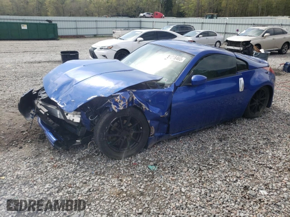 2003 Nissan 350Z Touring with VIN JN1AZ34E03T005917, listed as a Copart auction lot 51218465 with 0 mi miles and Salvage Title. Bid and sale history available at carsss.com. Image 1.