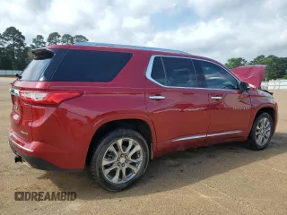 2019 Chevrolet Traverse Premier z VIN 1GNERKKW6KJ196586, wystawiony jako Copart lot #53233245 z przebiegiem Nie podano mil oraz Szkoda całkowita • Salvage title. Historia ofert i sprzedaży dostępna na DreamBid. Obrazek 3.