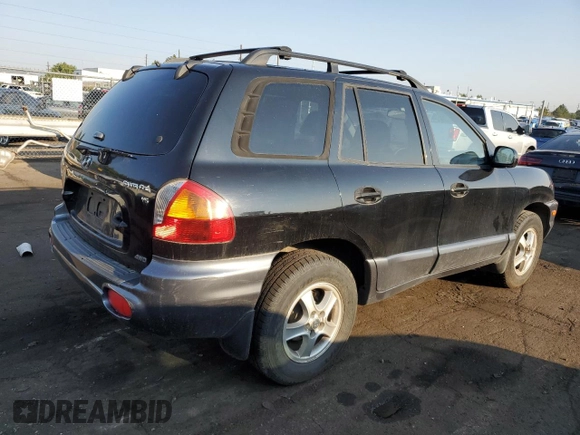 2002 Hyundai Santa Fe GLS with VIN KM8SC73D62U175237, listed as a Copart auction lot 63607054 with 129,087 mi miles and Salvage Title. Bid and sale history available at DreamBid. Image 3.