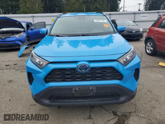 2021 Toyota RAV4 Hybrid LE with VIN 2T3MWRFV6MW114352, listed as a Copart auction lot 48451135 with 118,835 mi miles and Salvage Title. Bid and sale history available at carsss.com. Image 5.
