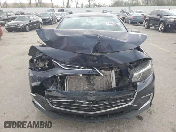 2017 Chevrolet Malibu LS with VIN 1G1ZB5ST1HF176997, listed as a Copart auction lot 51605505 with 157,422 mi miles and Salvage Title. Bid and sale history available at DreamBid. Image 5.