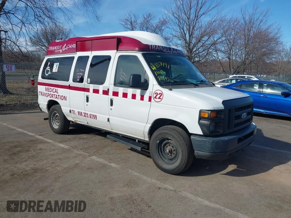 2014 Ford Econoline Cargo Commercial with VIN 1FTNE2EW6EDA35125, listed as a IAAI auction lot 41837491 with 207,713 mi miles and . Bid and sale history available at DreamBid. Image 1.