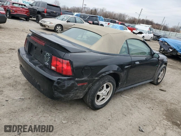 2000 Ford Mustang with VIN 1FAFP4445YF228083, listed as a Copart auction lot 44748875 with 84,456 mi miles and Clean Title. Bid and sale history available at carsss.com. Image 3.