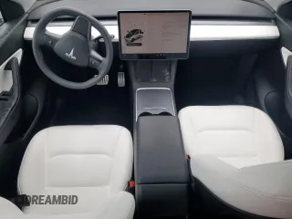 2022 Tesla Model Y Performance with VIN 7SAYGDEF1NF403693, listed as a Copart auction lot 53575845 with 34,302 mi miles and Salvage title. Bid and sale history available at DreamBid. Image 8.