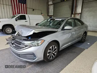 2024 Volkswagen Jetta S with VIN 3VW5M7BU9RM023335, listed as a Copart auction lot 63500925 with 39,443 mi miles and Salvage title. Bid and sale history available at DreamBid. Image 1.