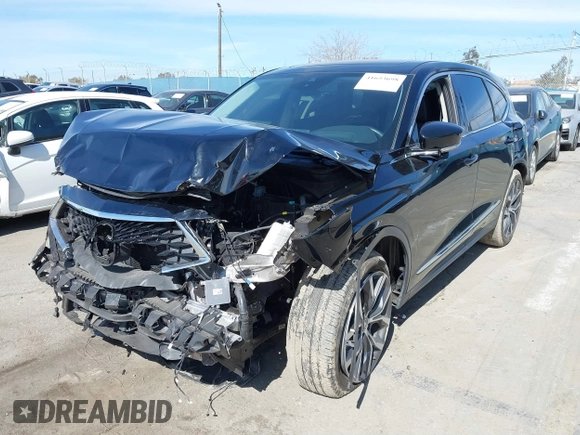 2022 Acura MDX w/Technology Package with VIN 5J8YD9H43NL001430, listed as a IAAI auction lot 41653698 with 41,751 mi miles. Bid and sale history available at carsss.com. Image 6.