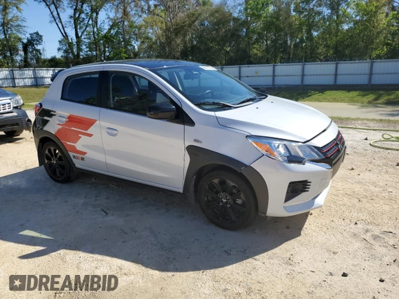 2023 Mitsubishi Mirage Black Edition z VIN ML32AWHJ7PH006110, wystawiony jako Copart lot #48517995 z przebiegiem 33 828 mil mil oraz Szkoda całkowita • Salvage title. Historia ofert i sprzedaży dostępna na DreamBid. Obrazek 4.