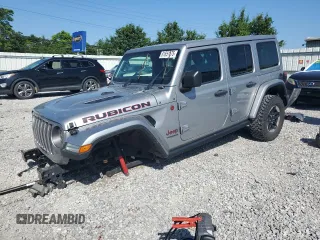 2021 Jeep Wrangler Unlimited Rubicon с VIN 1C4HJXFG7MW538632, выставлен на аукционе Copart как лот 61651175 с пробегом 44 299 миль миль и Списание • Salvage title. История ставок и продаж доступна на DreamBid. Изображение 1.