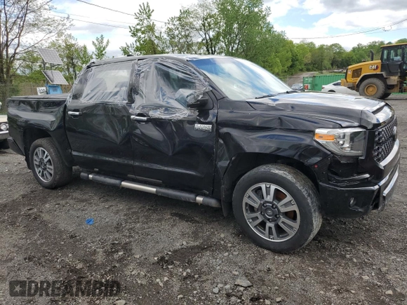 2021 Toyota Tundra Platinum with VIN 5TFAY5F18MX965518, listed as a Copart auction lot 56329745 with 66,313 mi miles and Salvage title. Bid and sale history available at DreamBid. Image 4.