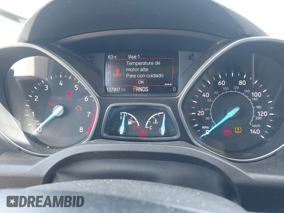 2019 Ford Escape SE with VIN 1FMCU0GD4KUB29621, listed as a IAAI auction lot 42062095 with 137,807 mi miles. Bid and sale history available at carsss.com. Image 7.
