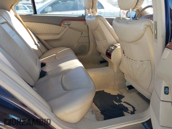 2001 Mercedes-Benz S 320/430/500 with VIN WDBNG70J31A146163, listed as a IAAI auction lot 41419062 with 114,529 mi miles and . Bid and sale history available at carsss.com. Image 8.