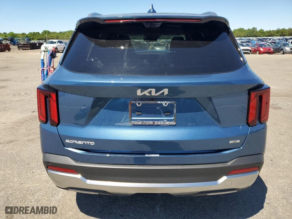 2025 Kia Sorento Hybrid SX Prestige with VIN KNDRKDJG7S5287444, listed as a Copart auction lot 60342434 with 654 mi miles and Salvage Title. Bid and sale history available at carsss.com. Image 6.