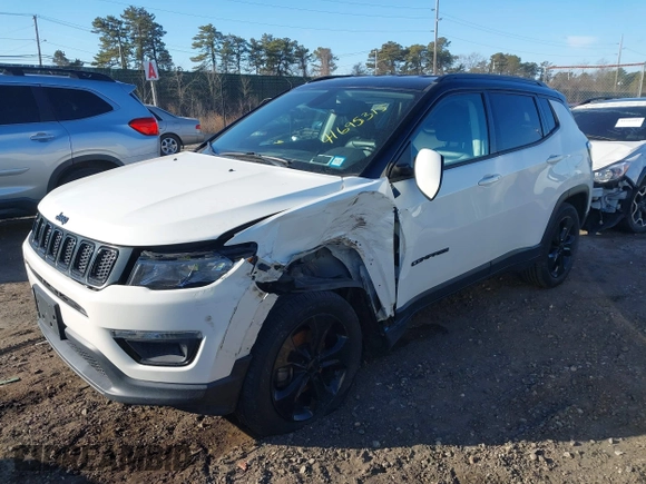 2020 Jeep Compass Latitude with VIN 3C4NJDBB9LT139639, listed as a IAAI auction lot 41695315 with 64,927 mi miles and . Bid and sale history available at DreamBid. Image 2.