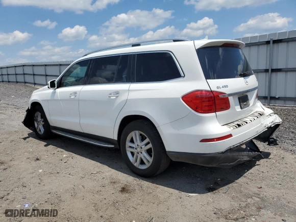 2016 Mercedes-Benz GL with VIN 4JGDF6EE4GA711241, listed as a Copart auction lot 61673364 with 124,547 mi miles and Salvage Title. Bid and sale history available at carsss.com. Image 2.