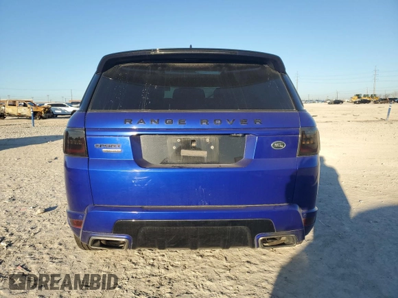 2019 Land Rover Range Rover Sport Dynamic with VIN SALWR2RE2KA818930, listed as a Copart auction lot 43557155 with 0 mi miles and Salvage Title. Bid and sale history available at carsss.com. Image 6.