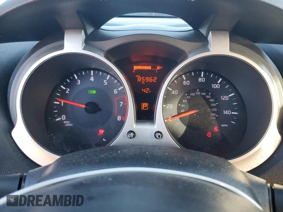 2016 Nissan Juke S with VIN JN8AF5MV3GT657071, listed as a Copart auction lot 43805035 with 85,962 mi miles and Salvage Title. Bid and sale history available at carsss.com. Image 9.