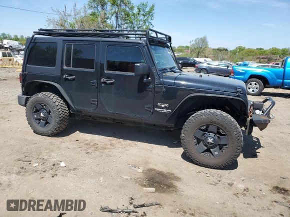 2017 Jeep Wrangler Unlimited Sahara with VIN 1C4BJWEG1HL541650, listed as a Copart auction lot 54393255 with 184,323 mi miles and Clean title. Bid and sale history available at DreamBid. Image 4.