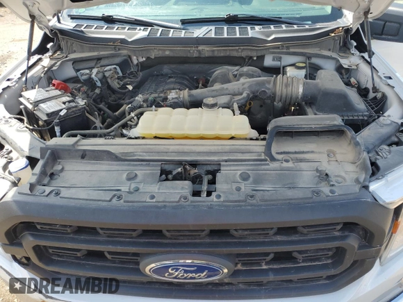 2021 Ford F-150 XL с VIN 1FTEX1EB8MFB80655, выставлен на аукционе Copart как лот 53127405 с пробегом 100 100 миль миль и Списание • Salvage title. История ставок и продаж доступна на DreamBid. Изображение 11.