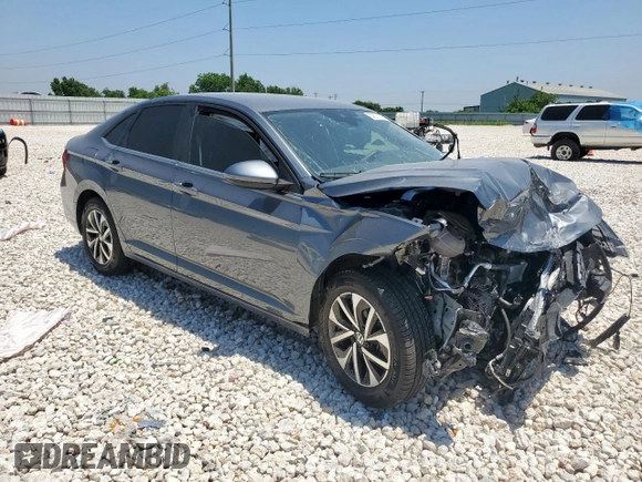 2024 Volkswagen Jetta S z VIN 3VW5M7BU6RM012227, wystawiony jako Copart lot #57877675 z przebiegiem Nie podano mil oraz Czysty tytuł • Clean title. Historia ofert i sprzedaży dostępna na DreamBid. Obrazek 4.