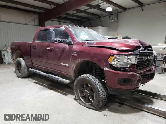 2021 Ram 2500 Big Horn with VIN 3C6UR5DL2MG610287, listed as a Copart auction lot 47719845 with 111,247 mi miles and Salvage Title. Bid and sale history available at carsss.com. Image 4.
