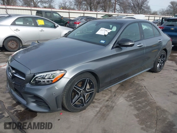 2020 Mercedes-Benz C 300 with VIN WDDWF8DB3LR558241, listed as a IAAI auction lot 41274401 with 53,349 mi miles and . Bid and sale history available at DreamBid. Image 2.