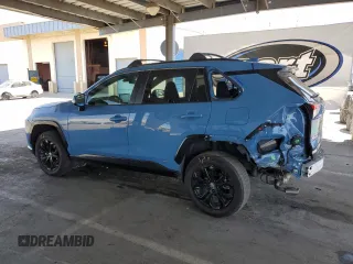 2022 Toyota RAV4 Hybrid SE with VIN 4T3T6RFV7NU103423, listed as a Copart auction lot 59709215 with 27,595 mi miles and Salvage title. Bid and sale history available at DreamBid. Image 2.